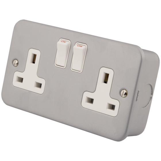 2 Gang metalclad socket